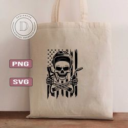 us skull welder svg | usa flag skeleton welding tshirt decal vinyl graphics | cricut silhouette cameo clipart vector di