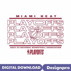 miami heat 2024 nba playoffs svg