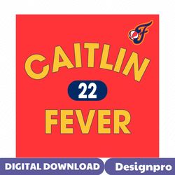 caitlin fever 22 player wnba svg