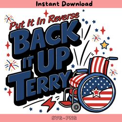 back it up terry put it in reverse wheelchair svg