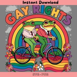 funny frogs gay rights rainbow png digital download files