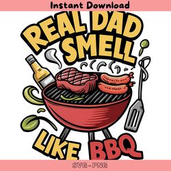 reel dad smell like bbq funny fathers day png