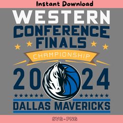 dallas mavericks 2024 western conference finals svg