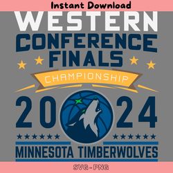 minnesota timberwolves 2024 western conference finals svg