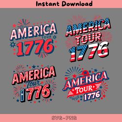 america tour 1776 happy 4th of july svg bundle