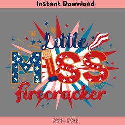 american little miss firecracker png digital download files