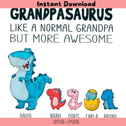 personalized grandpasaurus like a normal grandpa png