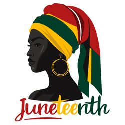 black woman juneteenth 1865 svg digital download