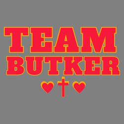 team butker mini heart kansas city chiefs player svg