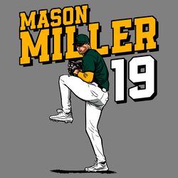 mason miller oakland athletics baseball player svg