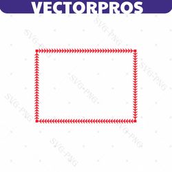 baseball stitch rectangle frame svg, baseball monogram, softball, st