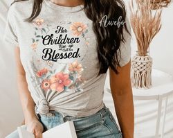 her children rise up and called her blessed png | christian mom png | inspirational mom quotes png | mom flowers png | g