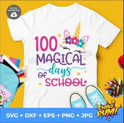 100 magical days of school svg, 100 days of school svg, 100 days svg