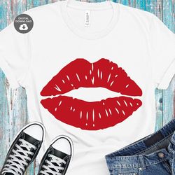 lips svg, valentine day svg, red lips svg, lips clipart svg