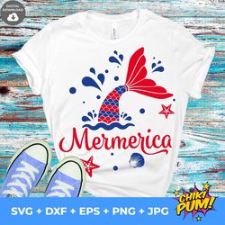 mermerica svg, 4th of july svg, american mermaid svg, summer svg, patriotic svg, girls svg, beach, cricut, silhouette, c