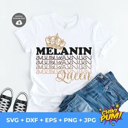 melanin queen svg, black history month, melanin pride svg, cricut file svg