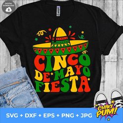 cinco de mayo svg, fiesta svg, mexican party, mexican hat digital cut files