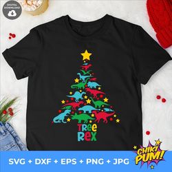 tree rex svg, dinosaur christmas tree svg, christmas t-rex svg, christmas dinosaur svg, instant download