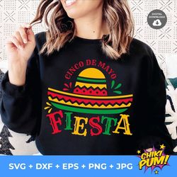 cinco de mayo svg, fiesta svg, mexican hat digital cut files, mexican party