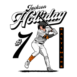 jackson holliday baltimore orioles baseball player svg