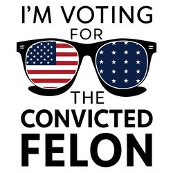 american vote for the convicted felon svg