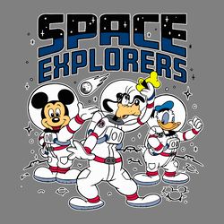 astronaut mickey friends space explorers svg