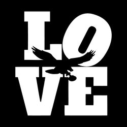 love philadelphia eagles football svg digirtal download