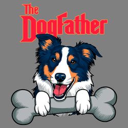 the dogfather playing with a bone svg digital download files