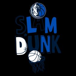 slam dunk dallas mavericks svg digital download