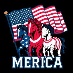 merica horse riders independence day svg