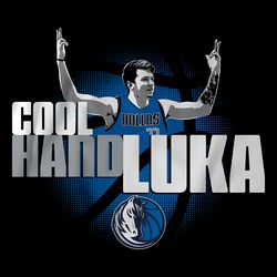 dallas mavericks cool hand luka 77 png digital download