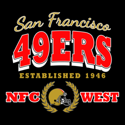 san francisco 49ers established 1946 nfc west svg