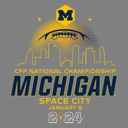 college football playoff 2024 national championship michigan space city svg