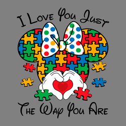 i love you just the way you are minnie austim svg