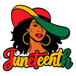 juneteenth sun hat woman juneteenth svg digital download files