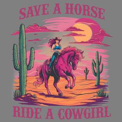 lgbtq save a horse ride a cowgirl png digital download files