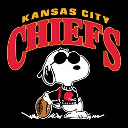 vintage snoopy football kansas city chiefs svg