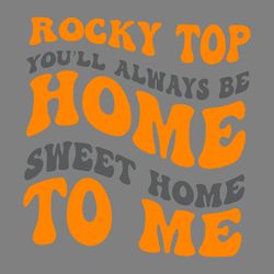 tennessee volunteers rocky top home sweet home svg