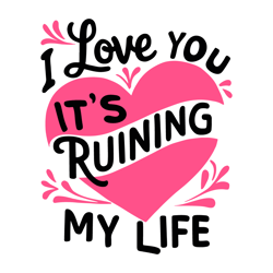 i love you it running my life svg digital download files