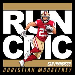 run cmc christian mccaffrey san francisco 49ers svg