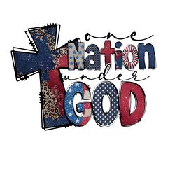 one nation under god 4th of july png digital download files