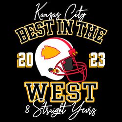 best in the west 8 straight years kansas city chiefs svg