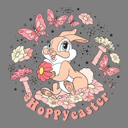 hoppy easter floral bunny svg digital download files