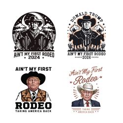 donald trump aint my first rodeo svg png bundle