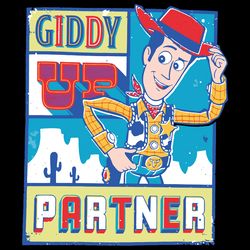 woody giddy up partner toy story svg digital download files