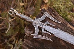 handmade viking swords, lord of the rings swords , battle ready swords with scabbard, anduril swords, gifts for him