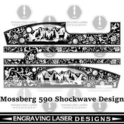 engraving laser designs mossberg 590 shockwave design