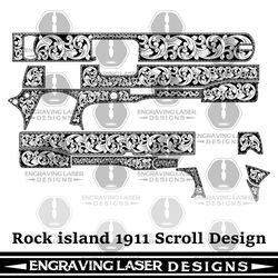 engraving laser designs rock island 1911 scroll design