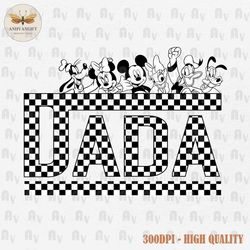 checkered dada svg, dada svg, mouse and friends svg, dada sublimation, retro dada svg, father's day svg, magical dada sv