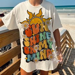 retro summer sublimation png, palm and sun png, trendy summer designs, summer png for shirt, beach png, sun png